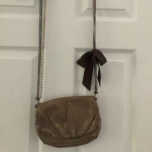 GAP crossbody brown gold bag 4 chains handles